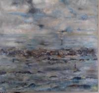 Flou bleu - huile